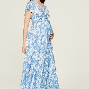 like-new floral maternity dress